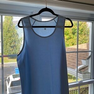 Lululemon Post Practice Tank Top Blue Large